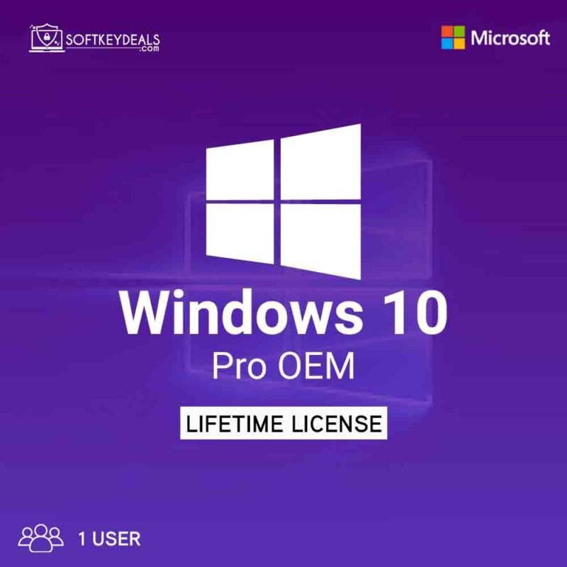 Win 10 Pro OEM 1 User Keys is a lifetime license