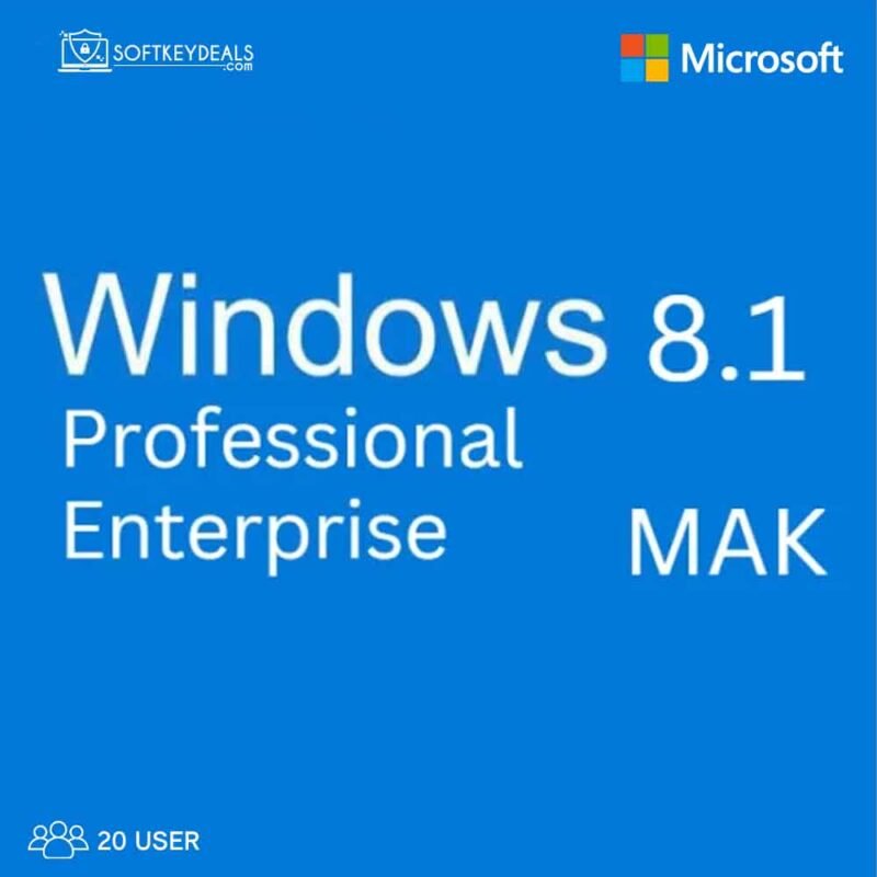 Windows 8.1 Pro/Enterprise MAK 20 User genuine product keys